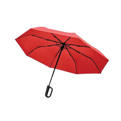 Red - Back - MidOcean UMKRAB Windproof Folding Umbrella