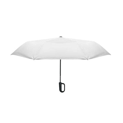 White - Front - MidOcean UMKRAB Windproof Folding Umbrella