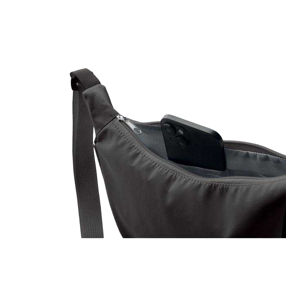 Stone Grey - Side - MidOcean Korovin Cross Oxford Crossbody Bag