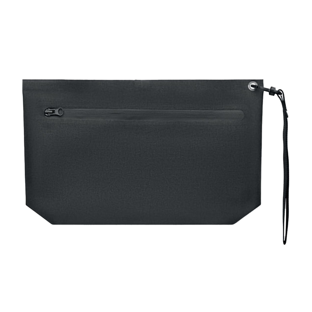 Black - Back - MidOcean Brenna Pouch Water Resistant Document Wallet