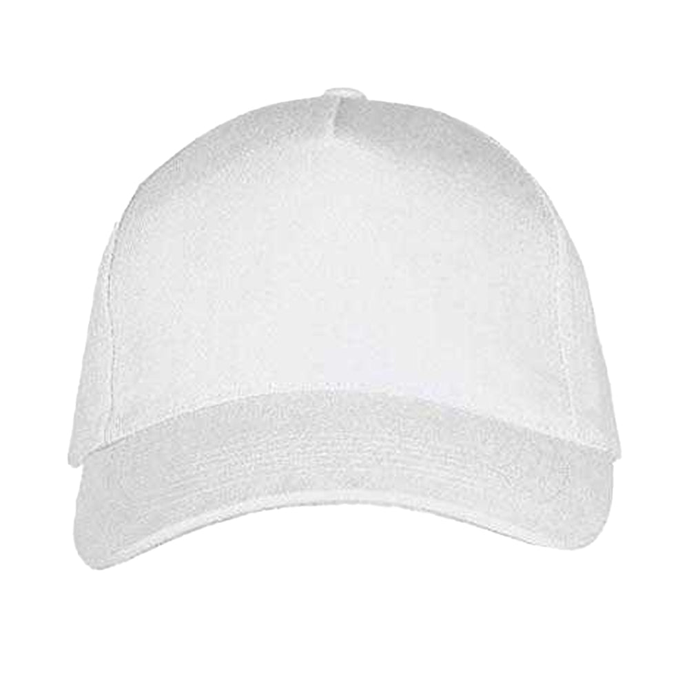 White - Front - MidOcean Long Beach 5 Panel Baseball Cap