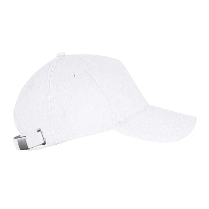 White - Side - MidOcean Long Beach 5 Panel Baseball Cap