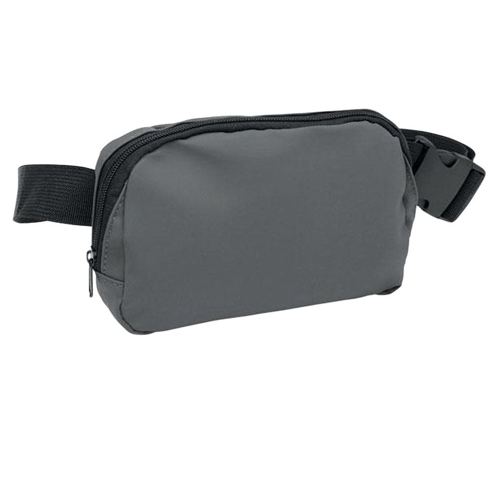 Stone Grey - Front - MidOcean Korovin Waist Polyester Waist Bag
