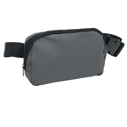 Stone Grey - Front - MidOcean Korovin Waist Polyester Waist Bag