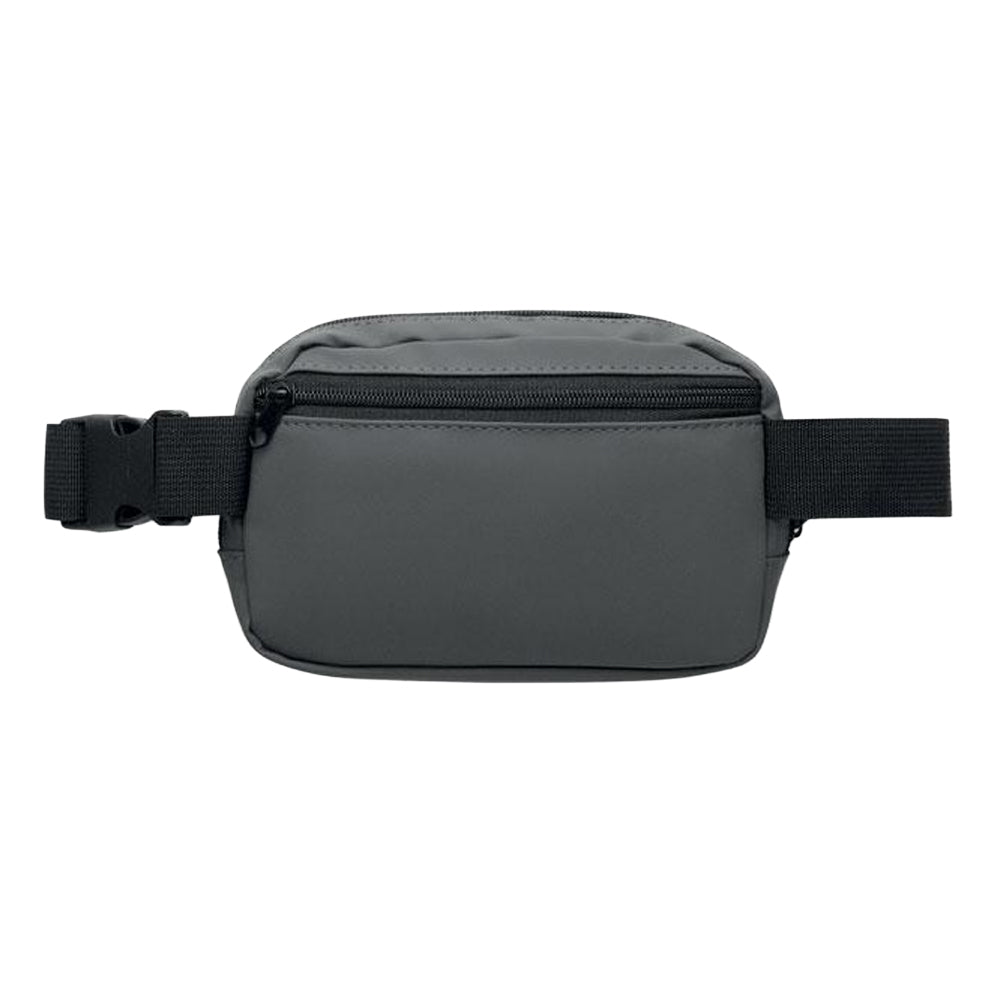 Stone Grey - Back - MidOcean Korovin Waist Polyester Waist Bag