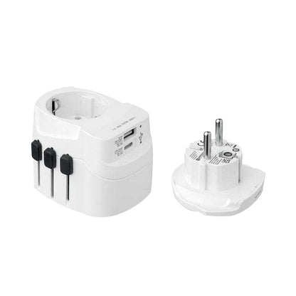 White - Back - MidOcean Travel Adapter