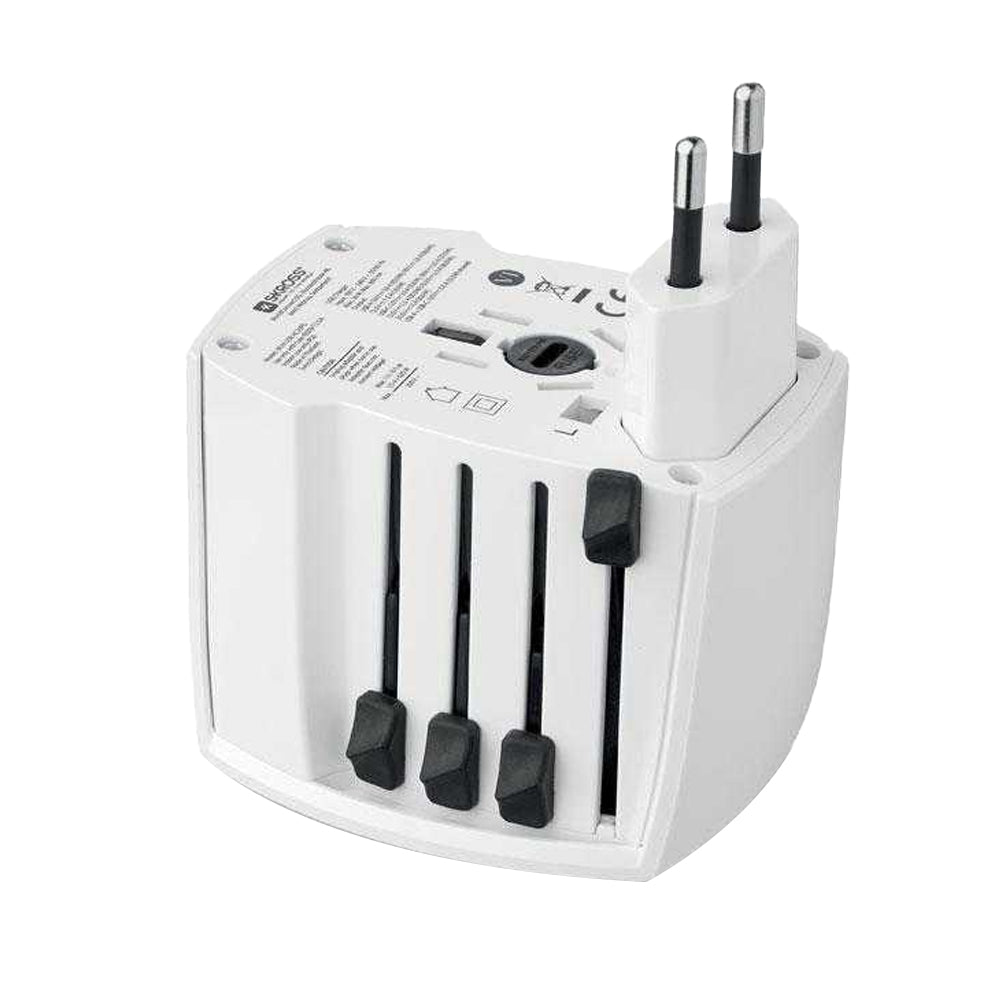 White - Side - MidOcean Skross Pro Universal Travel Adapter