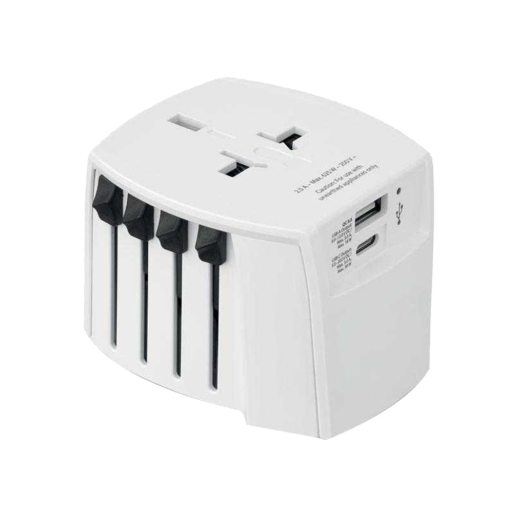 White - Front - MidOcean Skross Pro Universal Travel Adapter