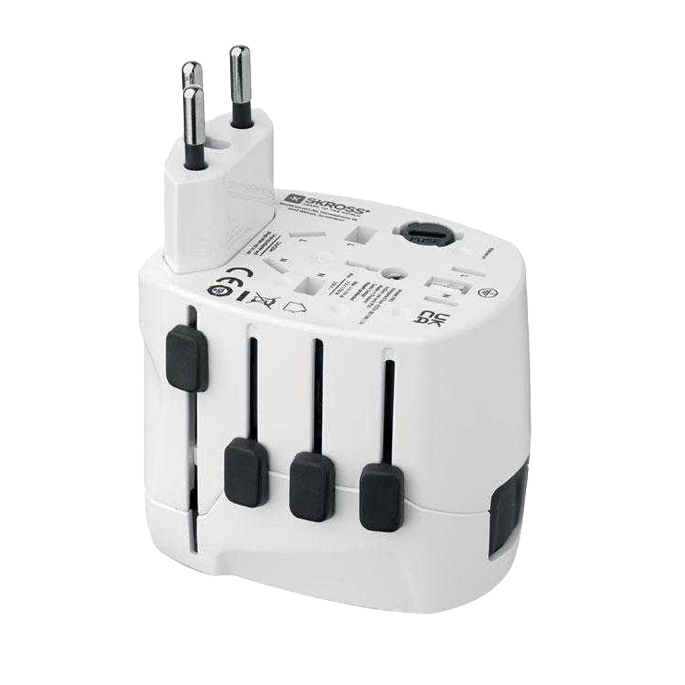 White - Lifestyle - MidOcean Universal Travel Adapter
