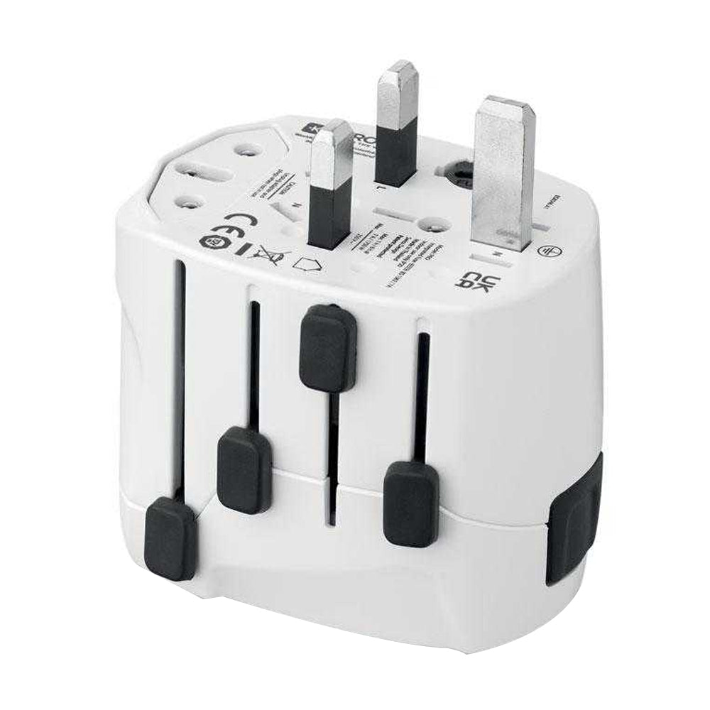 White - Close up - MidOcean Universal Travel Adapter
