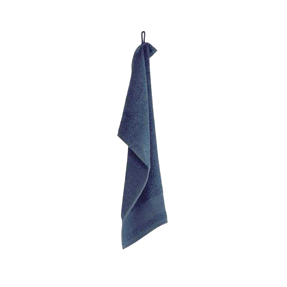Blue - Side - MidOcean Island 30 Cotton Guest Towel