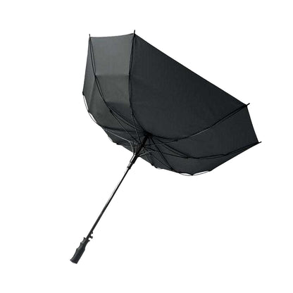 Black - Back - MidOcean Windproof Folding Umbrella