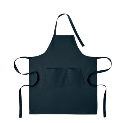 Blue - Front - MidOcean Gamma Organic Cotton Bib Apron