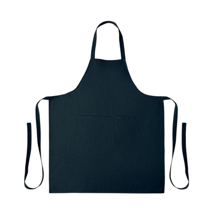 Blue - Back - MidOcean Gamma Organic Cotton Bib Apron