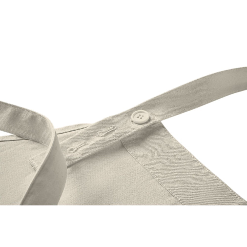 Off White - Side - MidOcean Gamma Organic Cotton Bib Apron