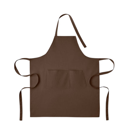 Chocolate - Front - MidOcean Gamma Organic Cotton Bib Apron