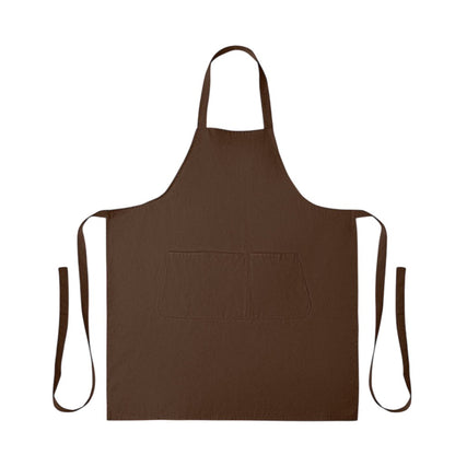 Chocolate - Back - MidOcean Gamma Organic Cotton Bib Apron