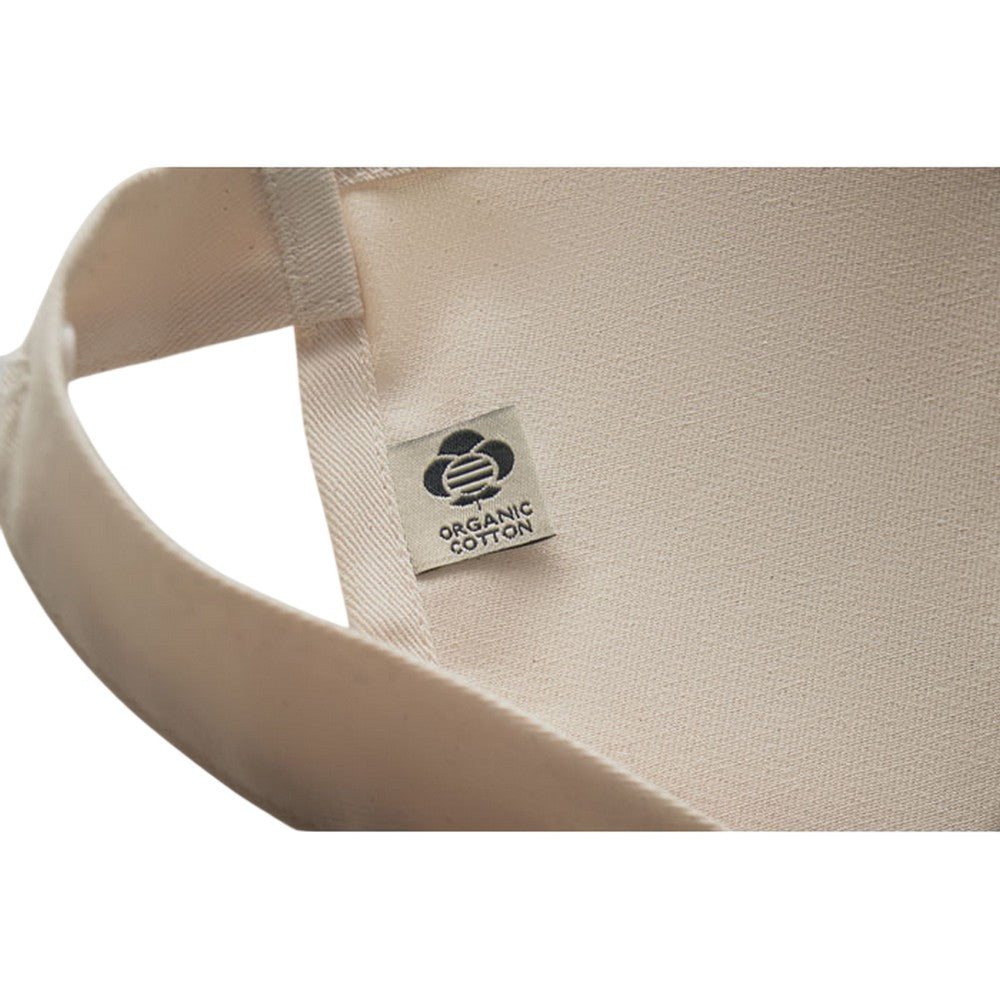 Beige - Side - MidOcean Gamma Organic Cotton Bib Apron
