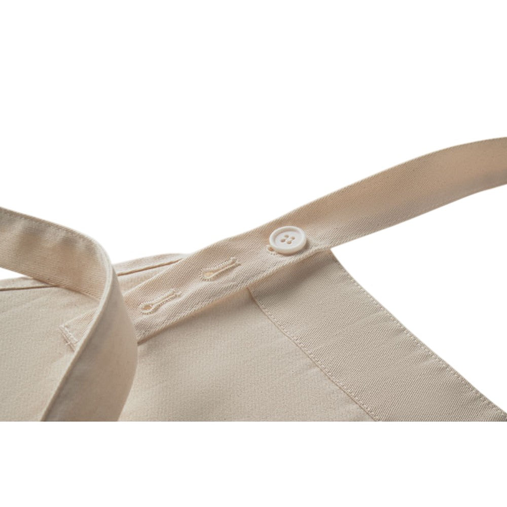 Beige - Lifestyle - MidOcean Gamma Organic Cotton Bib Apron