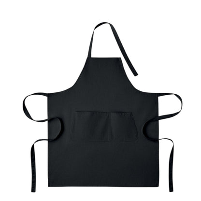 Black - Front - MidOcean Gamma Organic Cotton Bib Apron