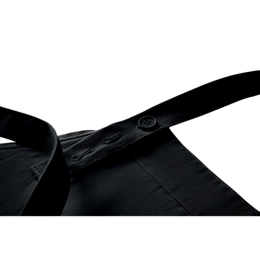 Black - Lifestyle - MidOcean Gamma Organic Cotton Bib Apron