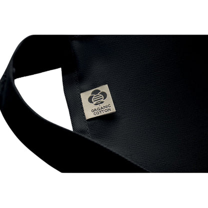 Black - Pack Shot - MidOcean Gamma Organic Cotton Bib Apron