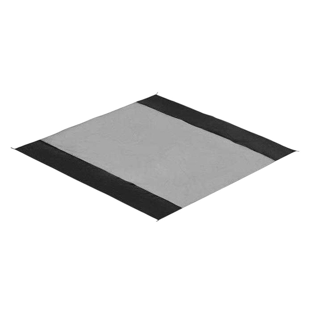 Black - Back - MidOcean Nosand Large Lightweight Beach Mat