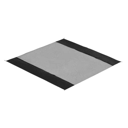 Black - Back - MidOcean Nosand Large Lightweight Beach Mat