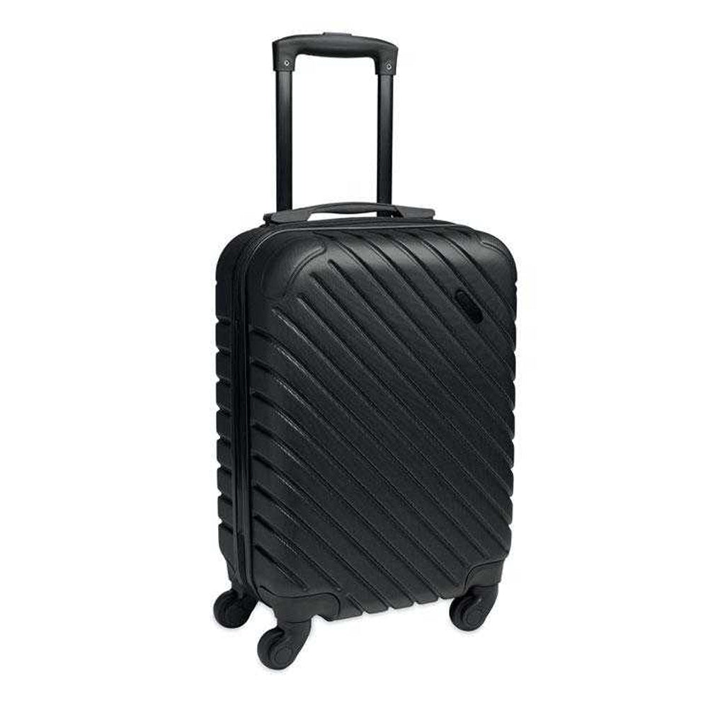 Black - Back - MidOcean Tremont Hardshell Trolley Suitcase