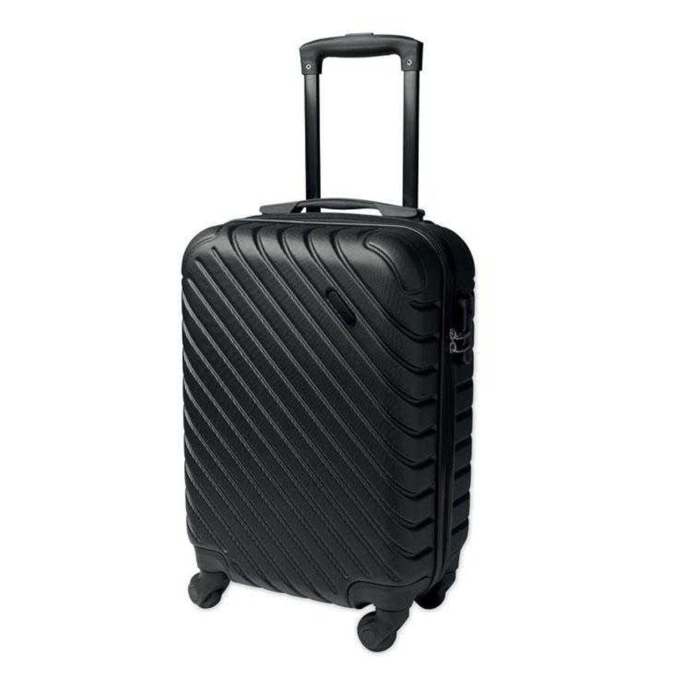 Black - Side - MidOcean Tremont Hardshell Trolley Suitcase