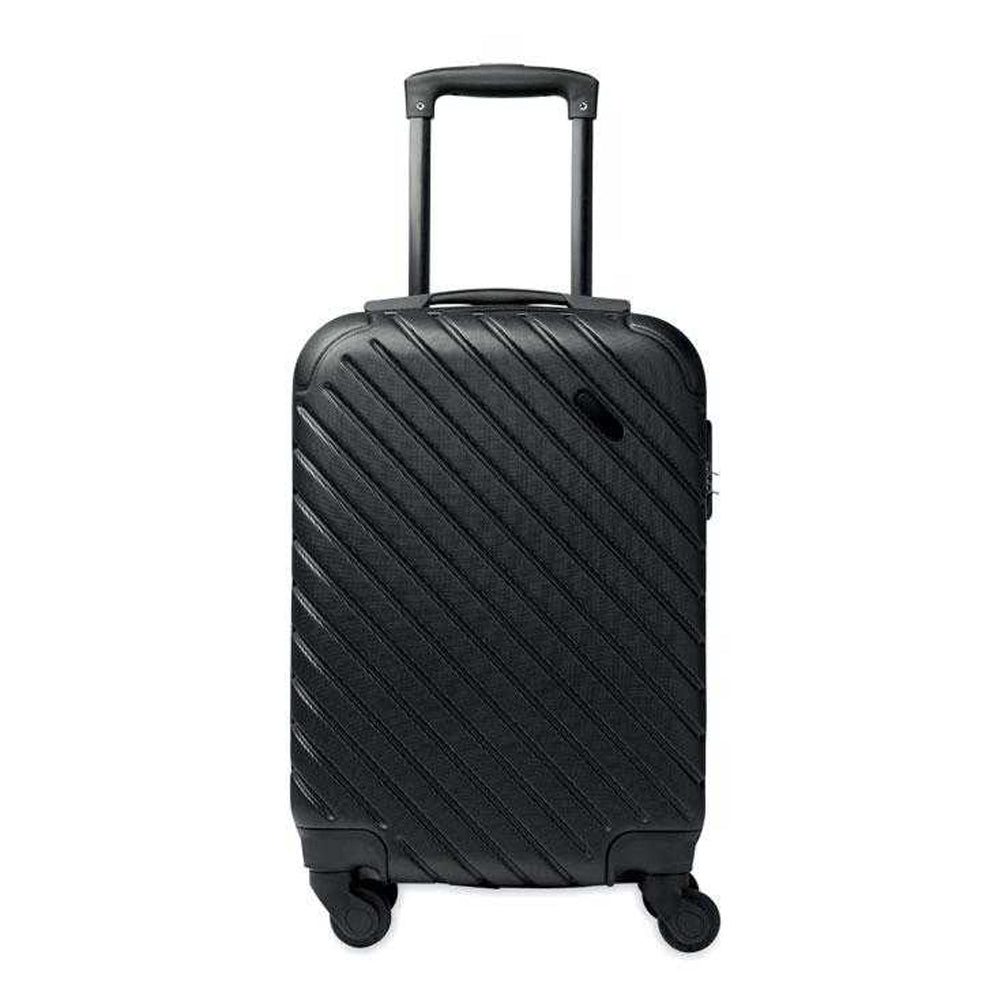 Black - Front - MidOcean Tremont Hardshell Trolley Suitcase