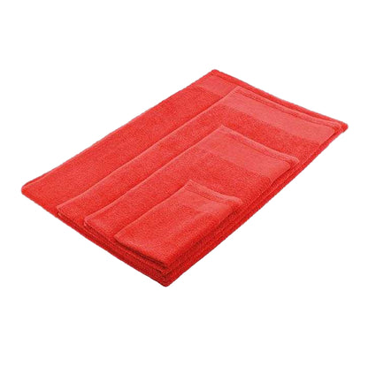 Red - Side - MidOcean Island 100 Cotton Bath Towel