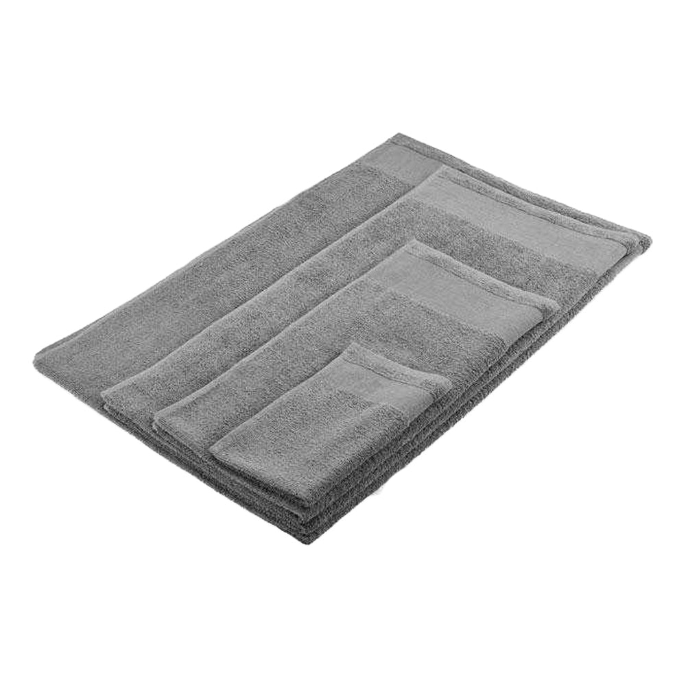 Stone Grey - Side - MidOcean Island 100 Cotton Bath Towel