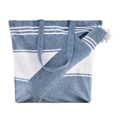 Blue - Front - MidOcean Hummum Tote Bag Set