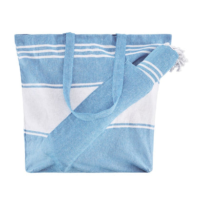 Turquoise - Front - MidOcean Hummum Tote Bag Set