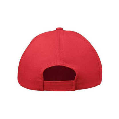 Red - Back - MidOcean Childrens-Kids Buzz Kids Baseball Cap