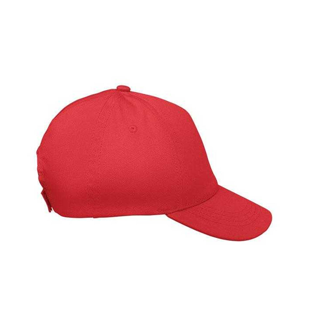 Red - Side - MidOcean Childrens-Kids Buzz Kids Baseball Cap