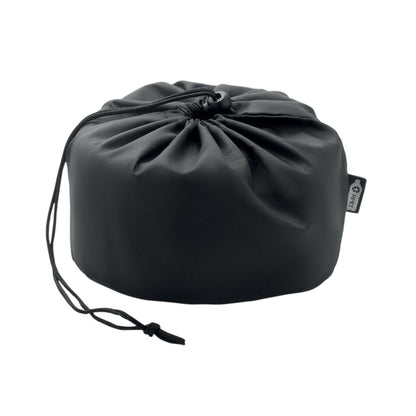 Black - Side - MidOcean Wrap It Travel Pillow