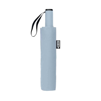Baby Blue - Back - MidOcean Agumbe Windproof Folding Umbrella