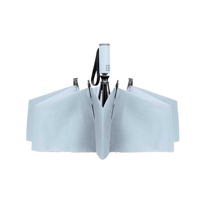 Baby Blue - Side - MidOcean Agumbe Windproof Folding Umbrella