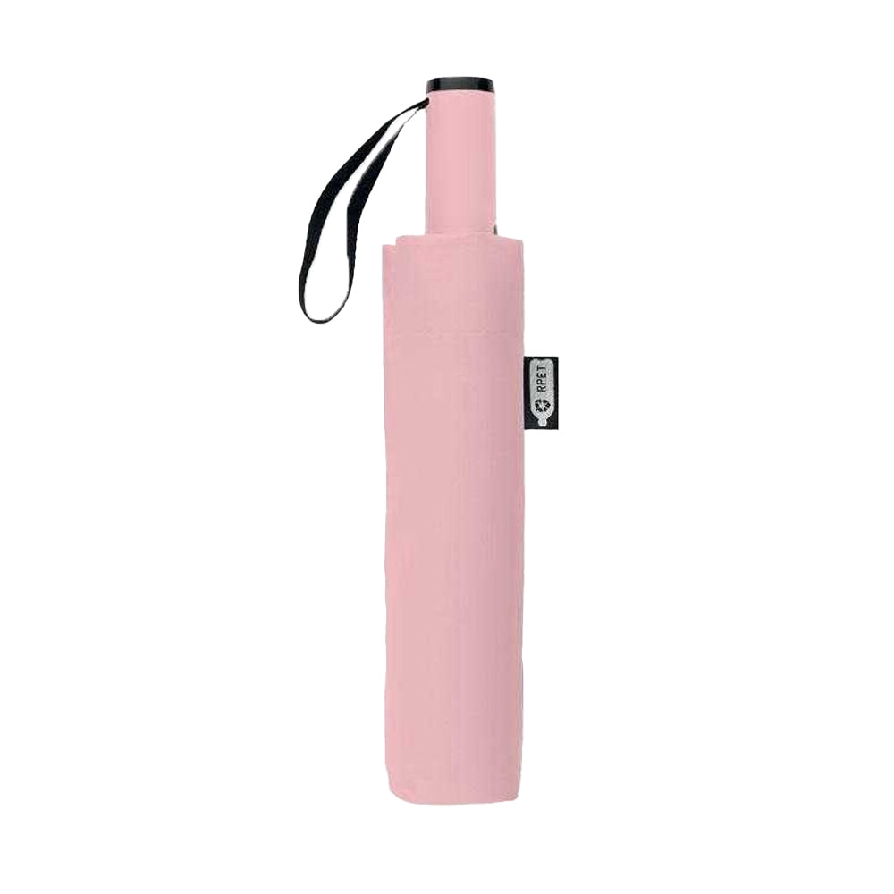 Baby Pink - Back - MidOcean Agumbe Windproof Folding Umbrella