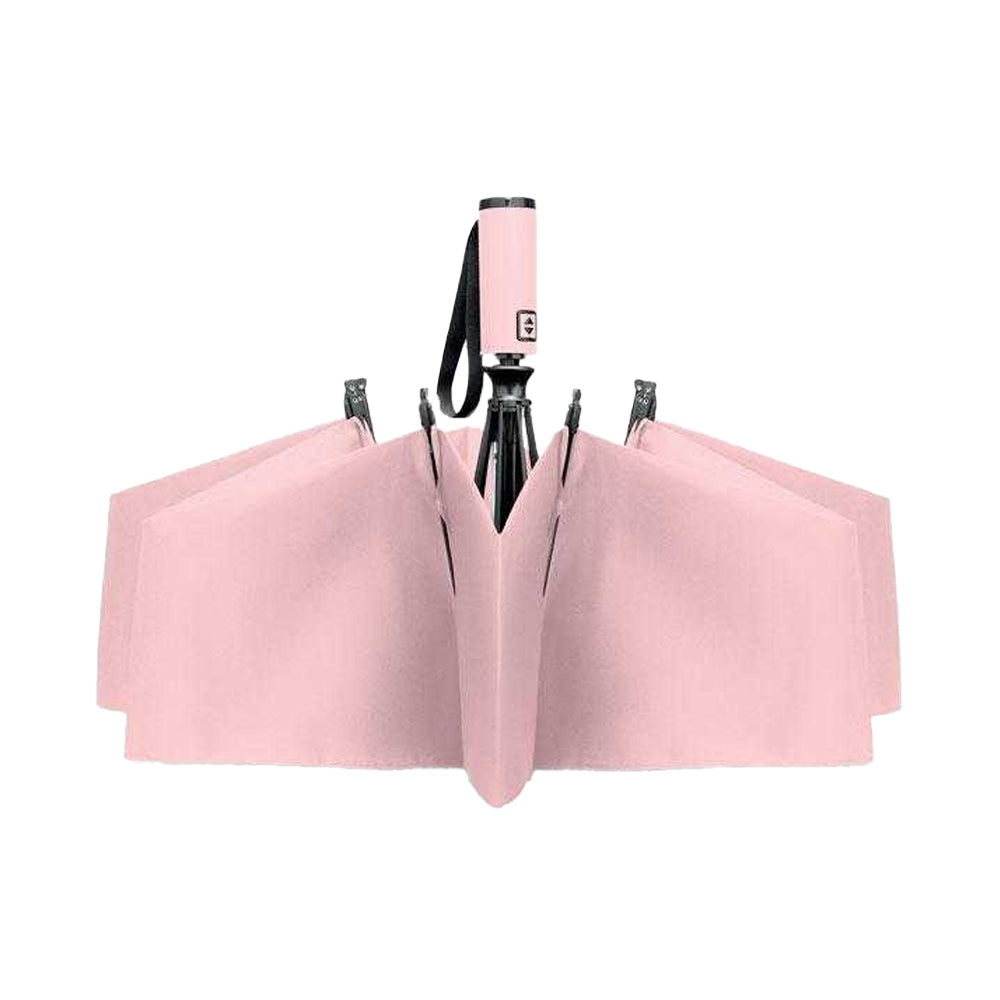 Baby Pink - Side - MidOcean Agumbe Windproof Folding Umbrella