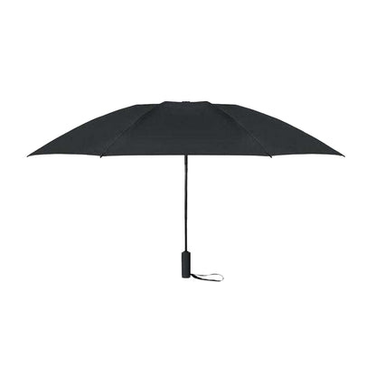 Black - Front - MidOcean Agumbe Windproof Folding Umbrella