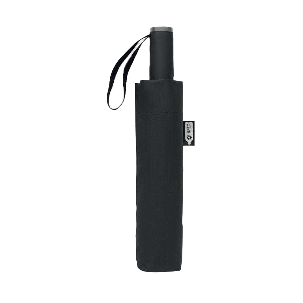 Black - Back - MidOcean Agumbe Windproof Folding Umbrella