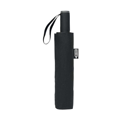 Black - Back - MidOcean Agumbe Windproof Folding Umbrella