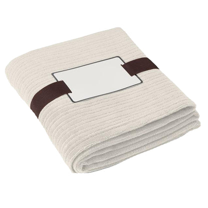 Beige - Front - MidOcean Cap Code Fleece Blanket