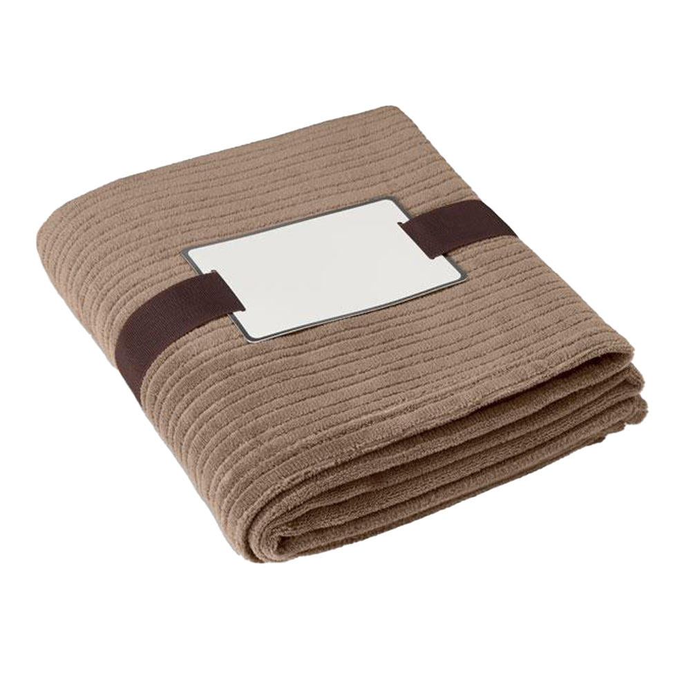 Khaki - Front - MidOcean Cap Code Fleece Blanket