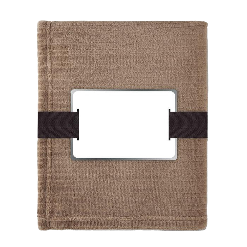 Khaki - Back - MidOcean Cap Code Fleece Blanket