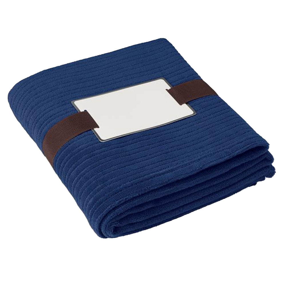 Blue - Front - MidOcean Cap Code Fleece Blanket