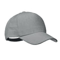 Grey - Front - MidOcean Naima Hemp Baseball Cap